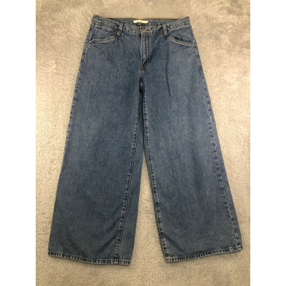 Levi's Jeans Women 34x30.5 (Tag 32) Blue 94 Baggy Wide Leg High Rise Denim